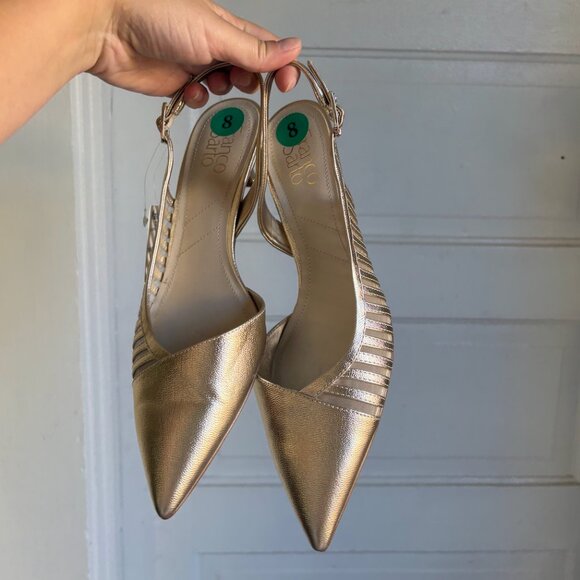 Franco Sarto Slingback Kitten Heels - Picture 1 of 6